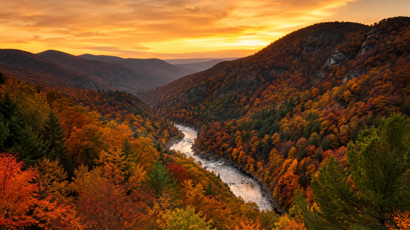 Autumn River Valley